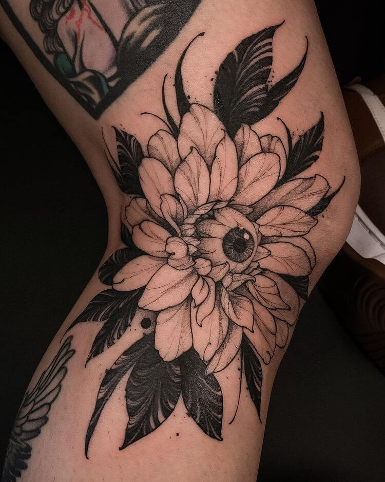 floral-eye-blackwork-tattoo